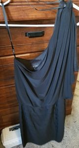 Black one shoulder dress